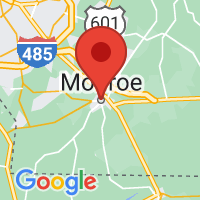 Map of Monroe, NC US